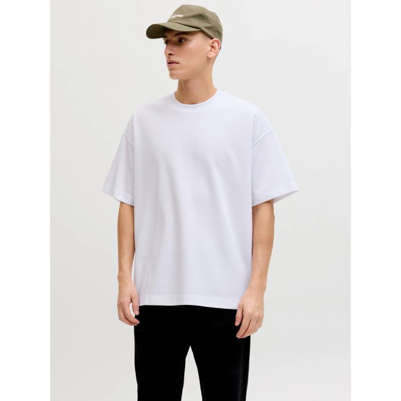 Tričko Jack&Jones JJEBARRON TEE SS O-NECK NOOS 12298906 WHITE