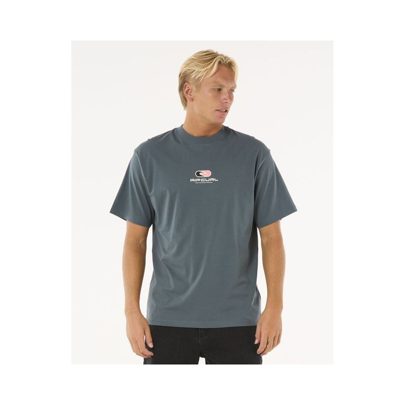 Tričko RIP CURL Pill Icon Tee, tyrkysové