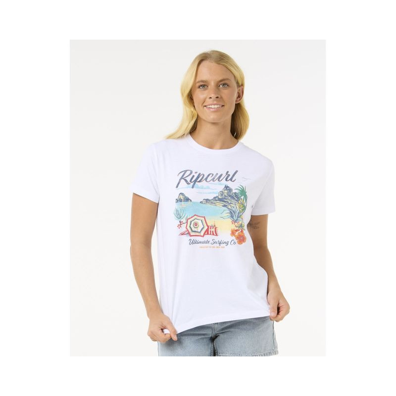 Tričko RIP CURL Crystal Standard Tee, bílé
