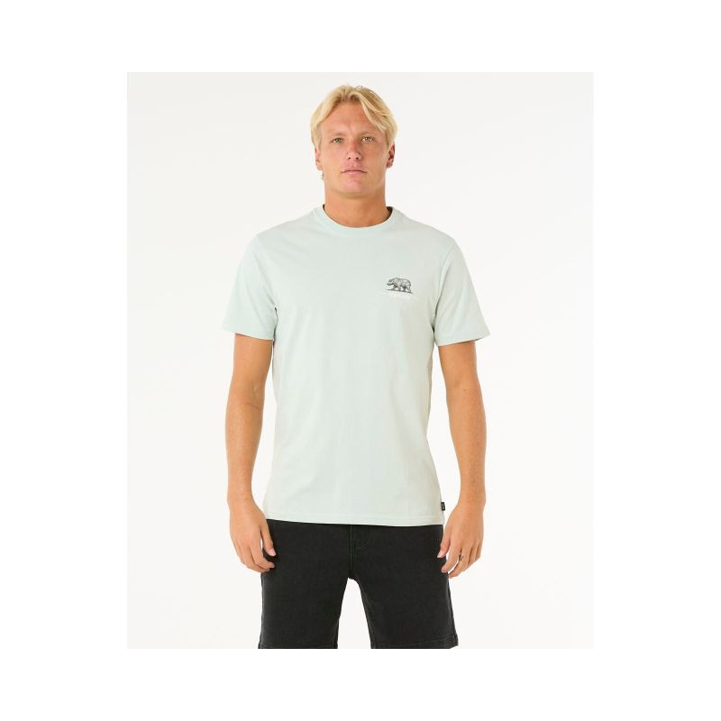 Tričko RIP CURL Desti Animals Tee, tyrkysové