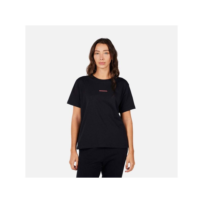 Dámské tričko ROSSIGNOL W Waterfall Relax Tee, černé