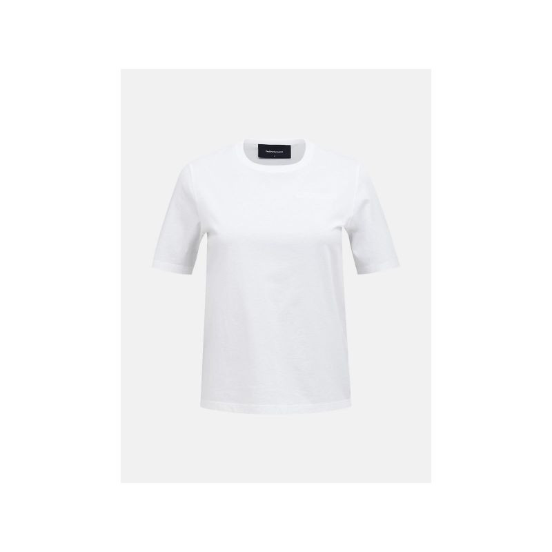 Dámské tričko PEAK PERFORMANCE W Original Small Logo Tee, bílá barva