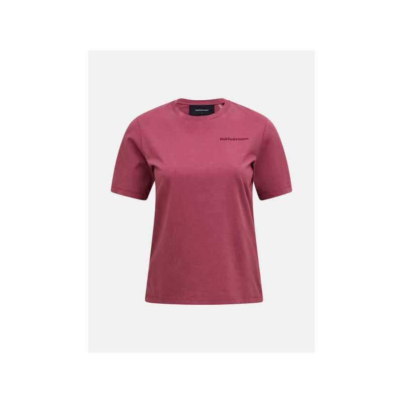 Dámské tričko PEAK PERFORMANCE W Original Small Logo Tee, červené
