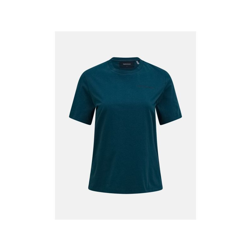 Dámské tričko PEAK PERFORMANCE W Original Small Logo Tee, zelené