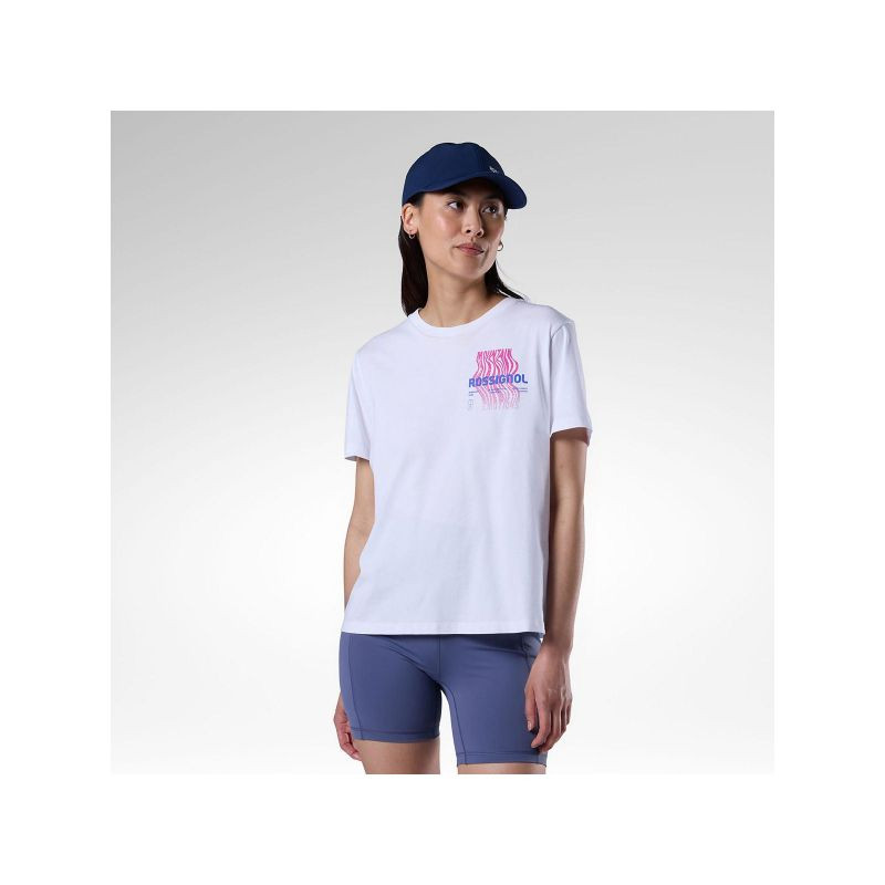 Dámské tričko ROSSIGNOL W Graphic Waterfall Tee, bílé