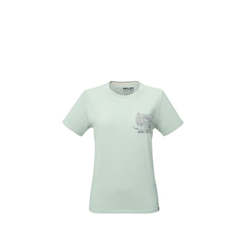 Dámské tričko MILLET Cimaï Collab Ts Ss v&nbsp;pastelově zelené barvě - Dámské oblečení trika