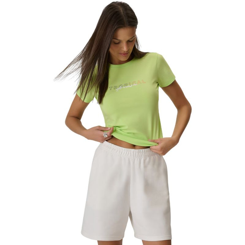 Dámské tričko 4F F2717 světle žluté 4FWSS26TTSHF2717 73S
