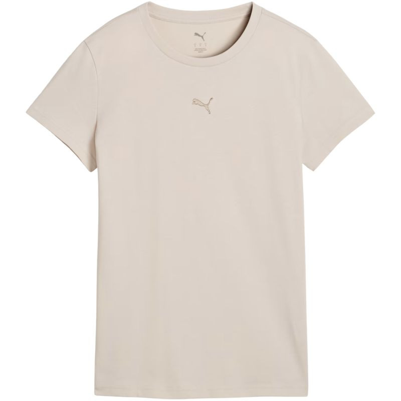 Dámské tričko Puma Ess Centered Cat Logo Tee, světle béžové, 692916 82