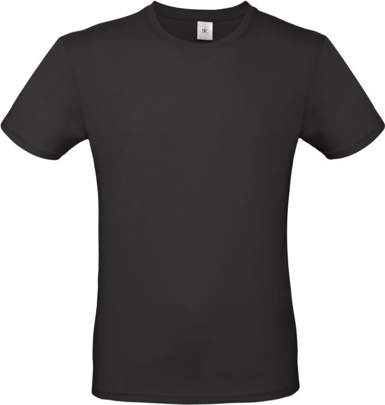 B&C #E150 Tričko 01.001T black