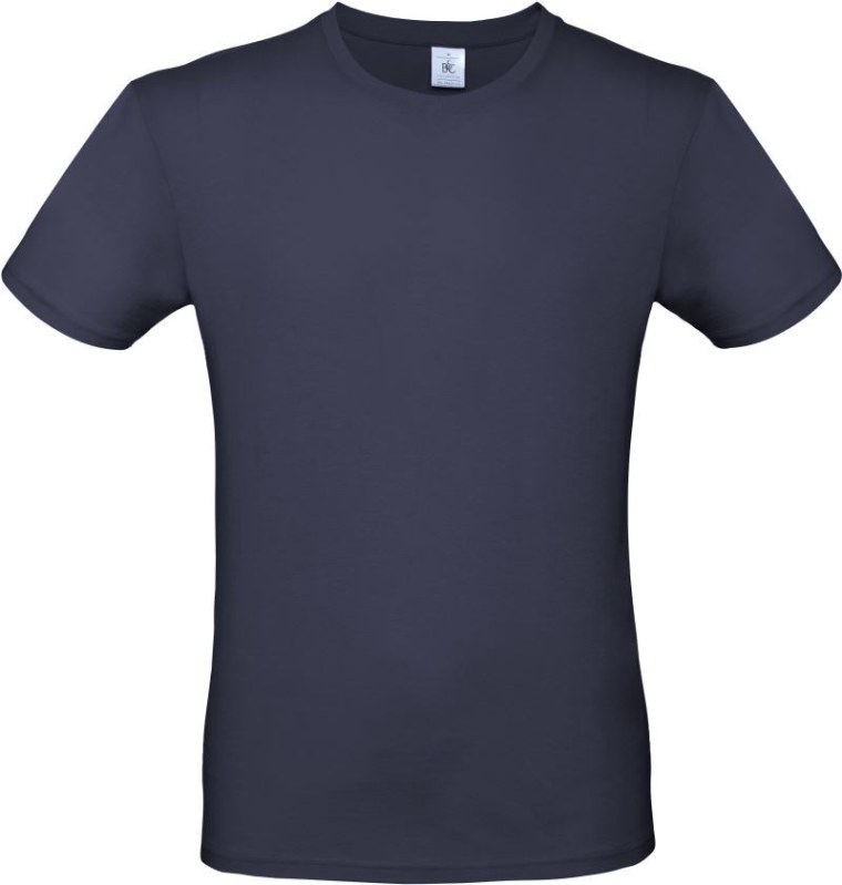 B&C #E150 Tričko 01.001T navy