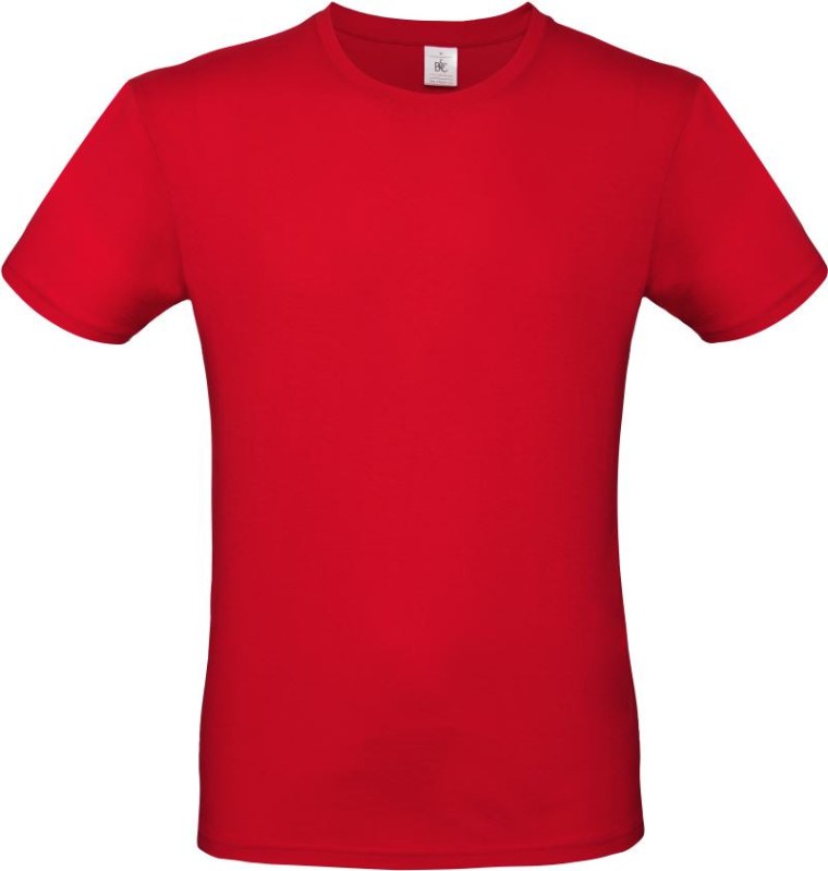 B&C #E150 Tričko 01.001T red