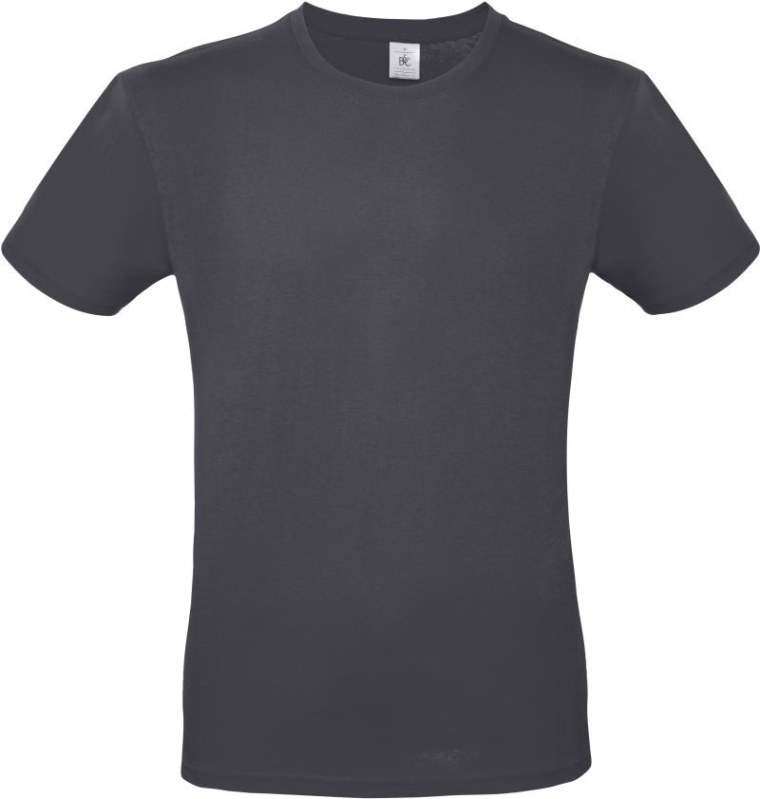 B&C #E150 Tričko 01.001T dark grey