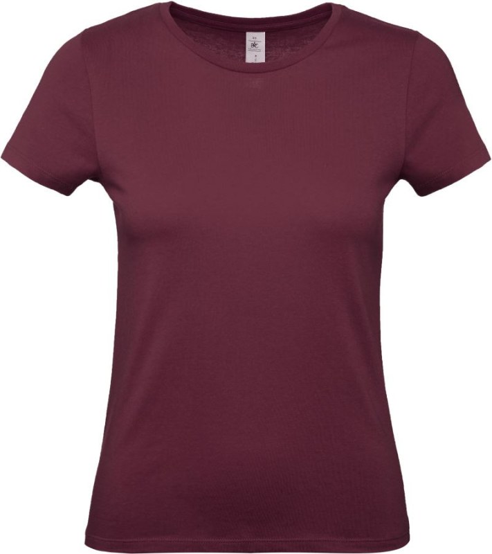 B&C #E150 /women Dámské tričko 01.002T burgundy