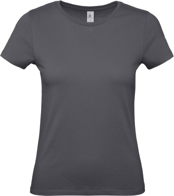 B&C #E150 /women Dámské tričko 01.002T dark grey - Dámské oblečení trika
