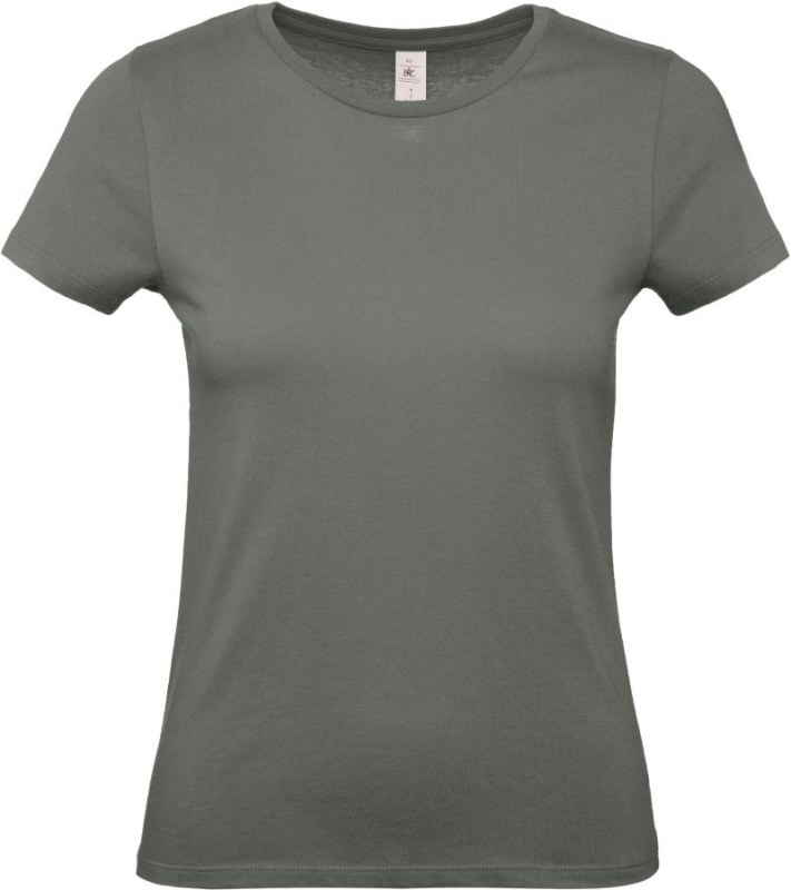 B&C #E150 /women Dámské tričko 01.002T millennial khaki - Dámské oblečení trika