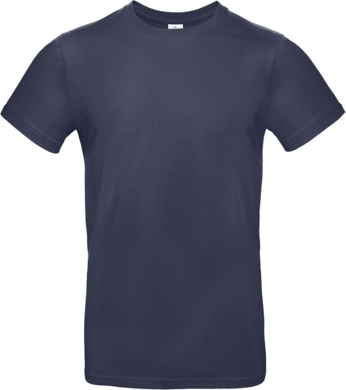 B&C #E190 Tričko z těžké bavlny 01.003T navy blue