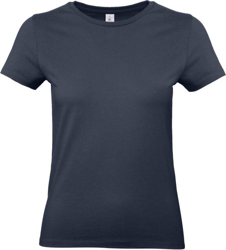 B&C #E190 /women Dámské tričko z těžké bavlny 01.004T navy