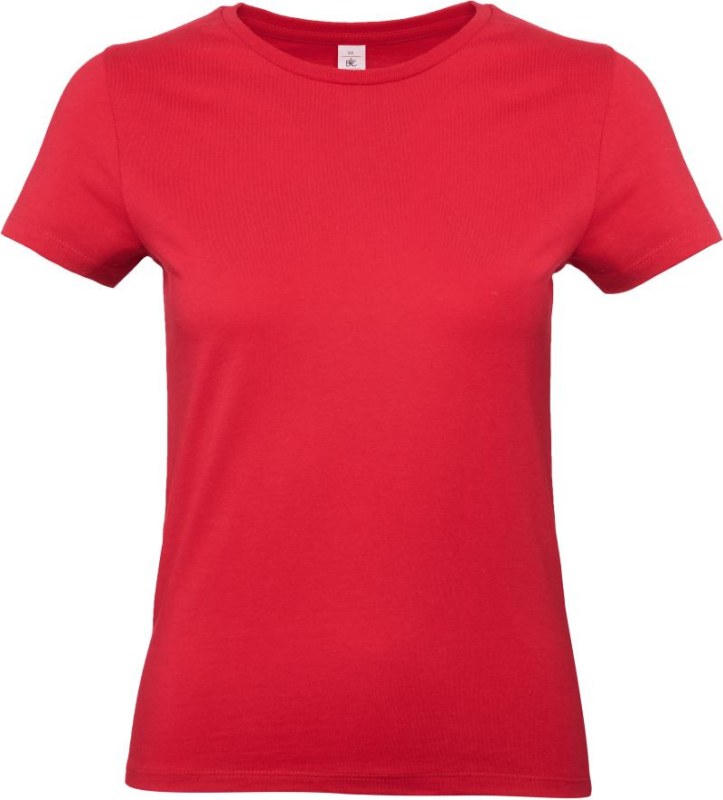B&C #E190 /women Dámské tričko z&nbsp;těžké bavlny 01.004T red - Dámské oblečení trika