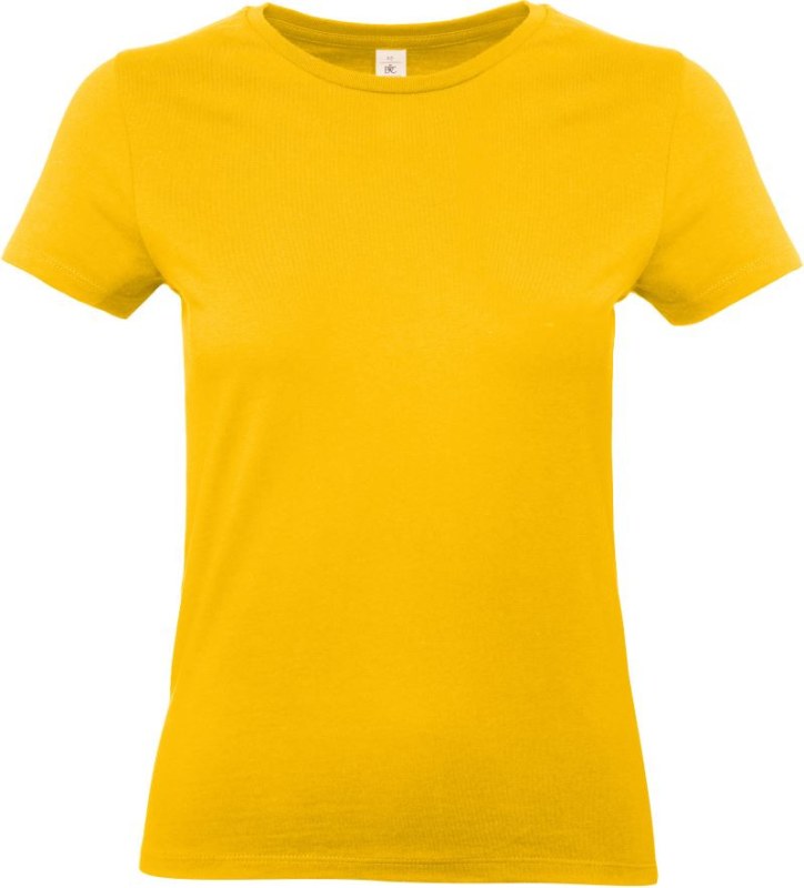B&C #E190 /women Dámské tričko z těžké bavlny 01.004T gold