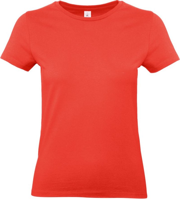 B&C #E190 /women Dámské tričko z těžké bavlny 01.004T sunset orange