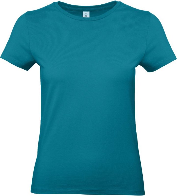 B&C #E190 /women Dámské tričko z&nbsp;těžké bavlny 01.004T diva blue - Dámské oblečení trika