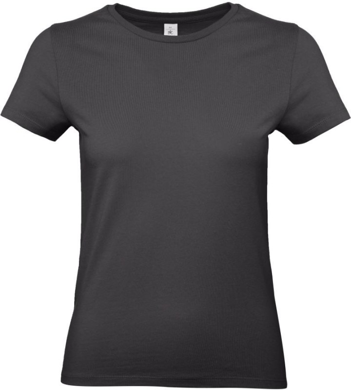 B&C #E190 /women Dámské tričko z těžké bavlny 01.004T used black