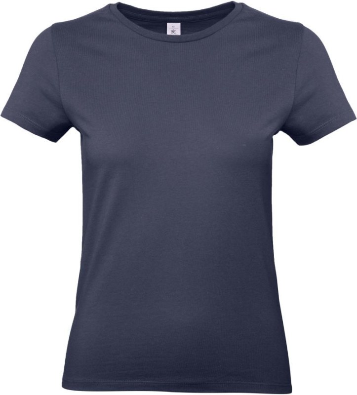 B&C #E190 /women Dámské tričko z těžké bavlny 01.004T navy blue