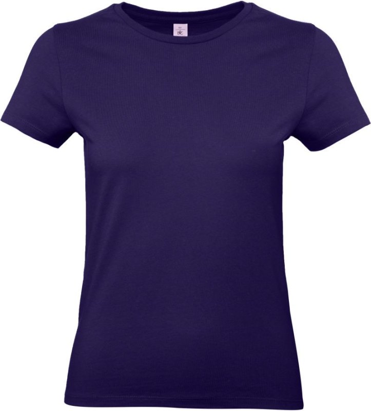 B&C #E190 /women Dámské tričko z těžké bavlny 01.004T urban purple