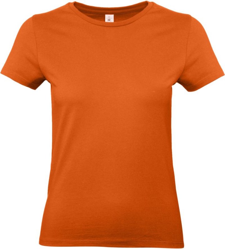 B&C #E190 /women Dámské tričko z&nbsp;těžké bavlny 01.004T urban orange - Dámské oblečení trika
