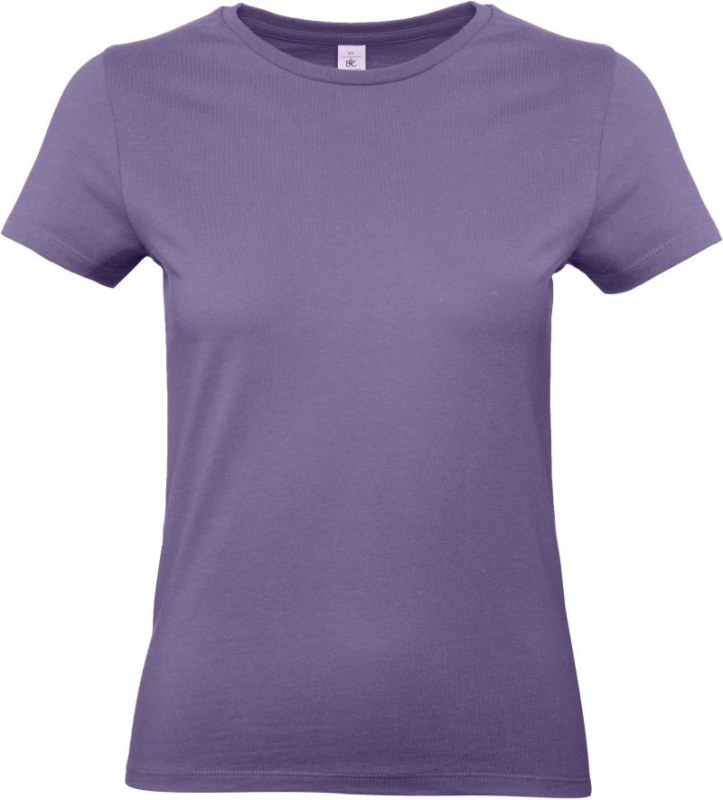 B&C #E190 /women Dámské tričko z těžké bavlny 01.004T millennial lilac