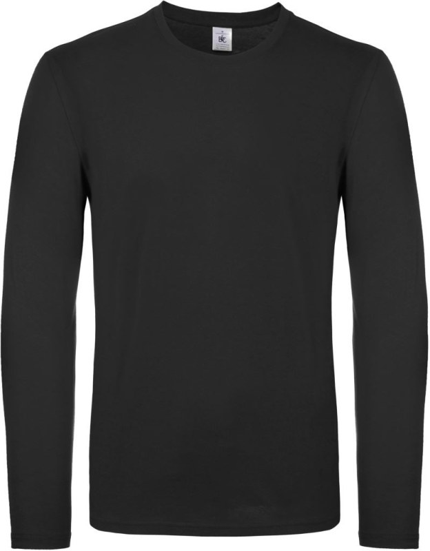 B&C #E150 LSL Tričko s&nbsp;dlouhým rukávem 01.005T black - Dámské oblečení trika