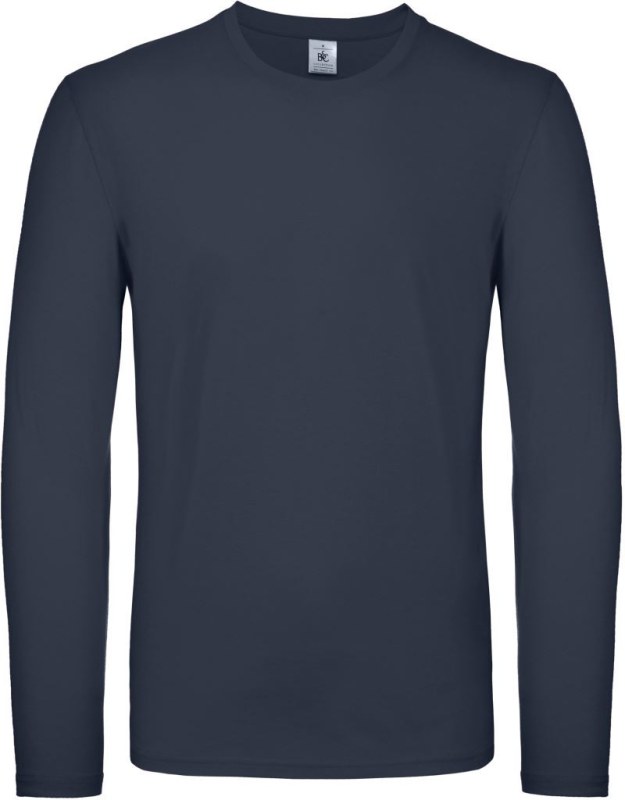 B&C #E150 LSL Tričko s&nbsp;dlouhým rukávem 01.005T navy - Dámské oblečení trika
