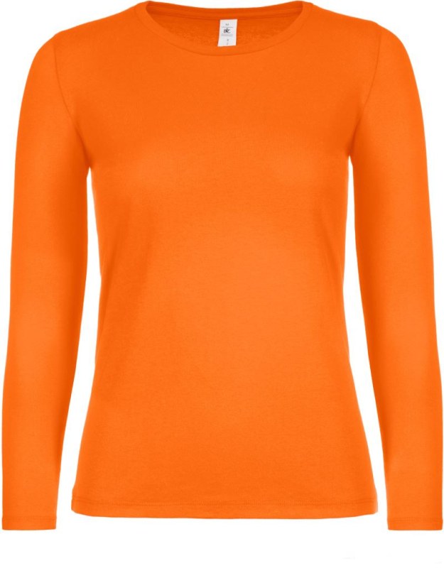 B&C #E150 LSL /women Dámské tričko s dlouhým rukávem 01.006T orange