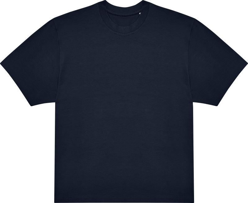B&C #E220 Oversized Oversize tričko z těžké bavlny 01.012T navy