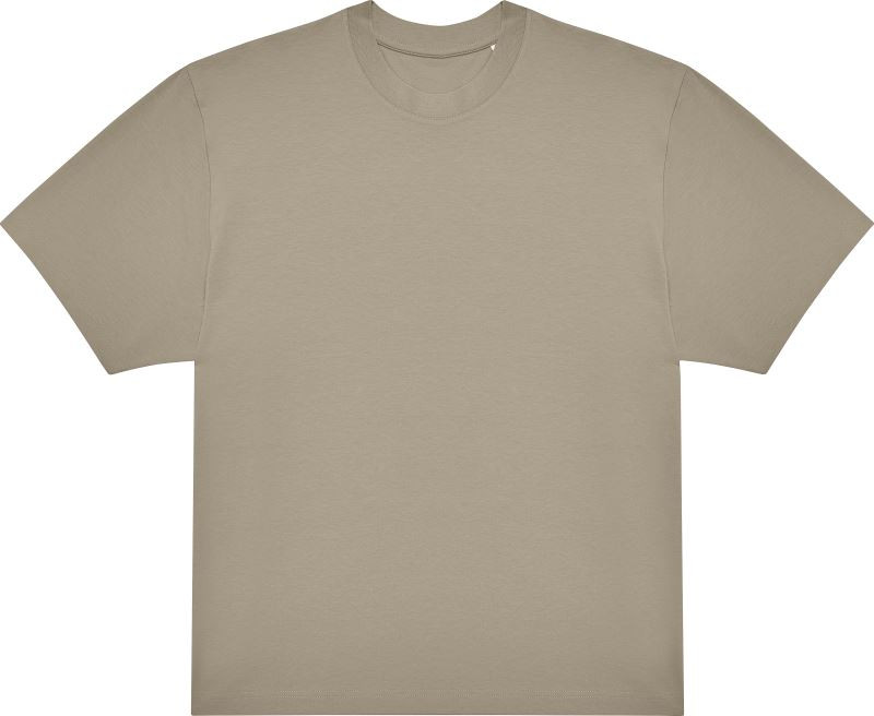 B&C #E220 Oversized Oversize tričko z&nbsp;těžké bavlny 01.012T mastic - Dámské oblečení trika