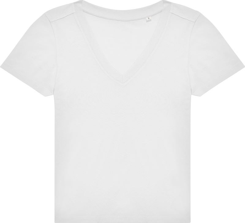 B&C #E150 V /women Dámské tričko s výstřihem do V 01.014T white
