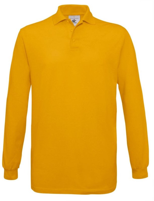 B&C Safran LSL Piqué polo s dlouhým rukávem 01.0414 gold