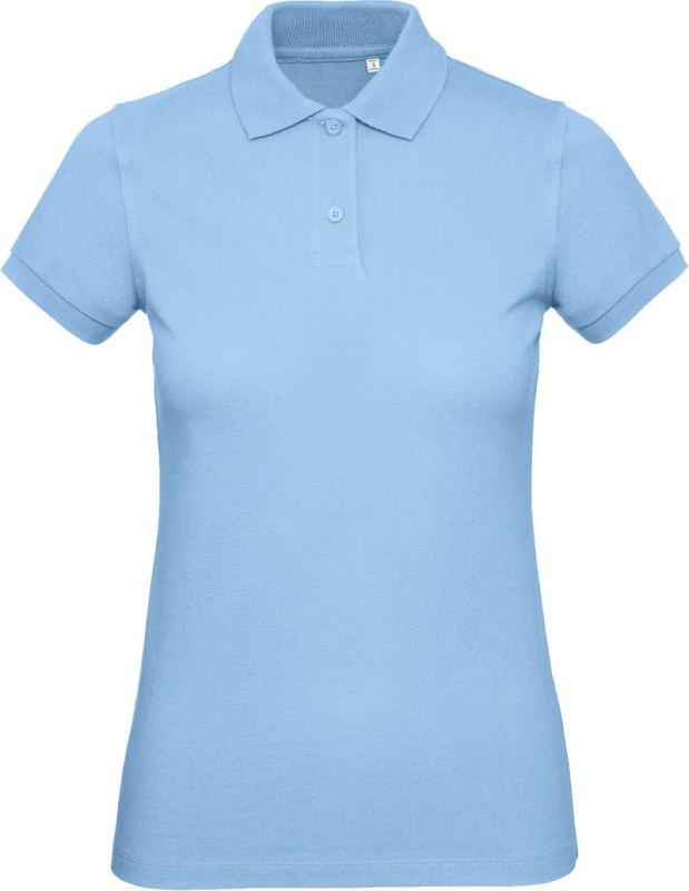 B&C Inspire Polo /women_° Dámské piqué polo z bio bavlny 01.0440 sky blue
