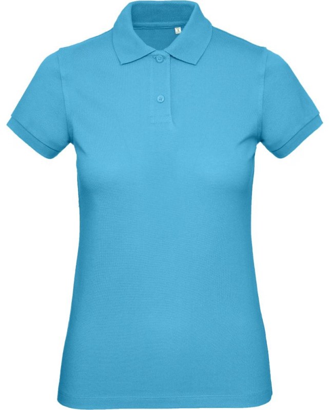 B&C Inspire Polo /women_° Dámské piqué polo z bio bavlny 01.0440 very turquoise