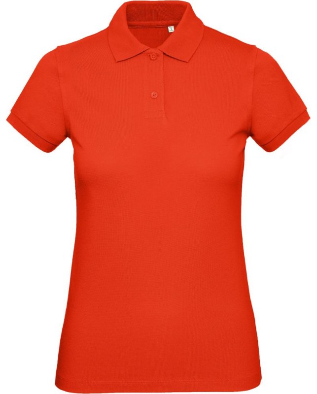 B&C Inspire Polo /women_° Dámské piqué polo z bio bavlny 01.0440 fire red