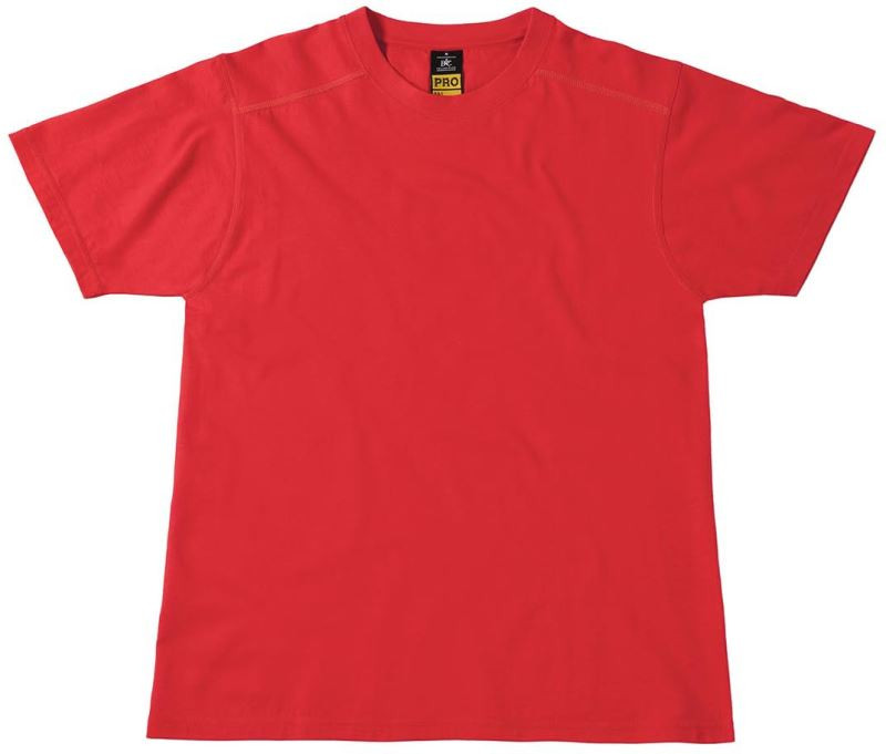 B&C Perfect Pro Pracovní tričko 01.0C01 red - Dámské oblečení trika