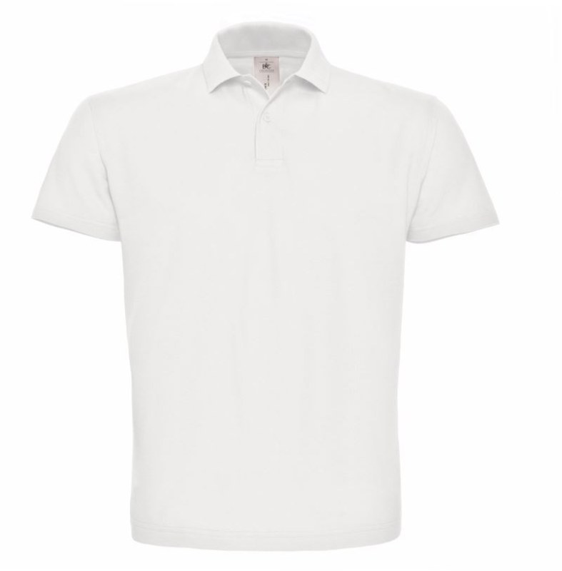 B&C ID.001 Piqué polo 01.ID01 white - Dámské oblečení trika