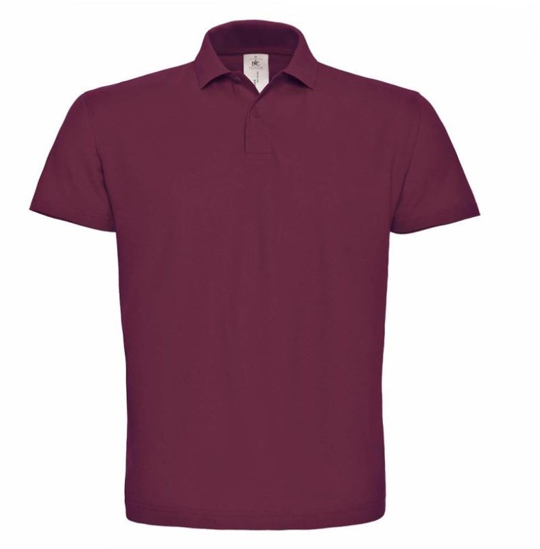 B&C ID.001 Piqué polo 01.ID01 wine