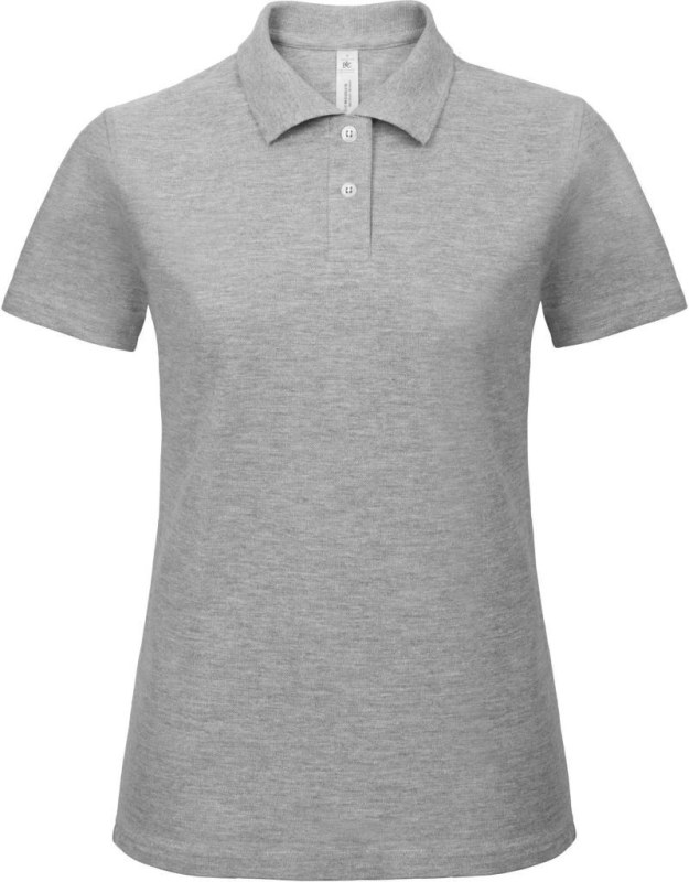 B&C ID.001 /women Dámské piqué polo 01.ID10 heather grey