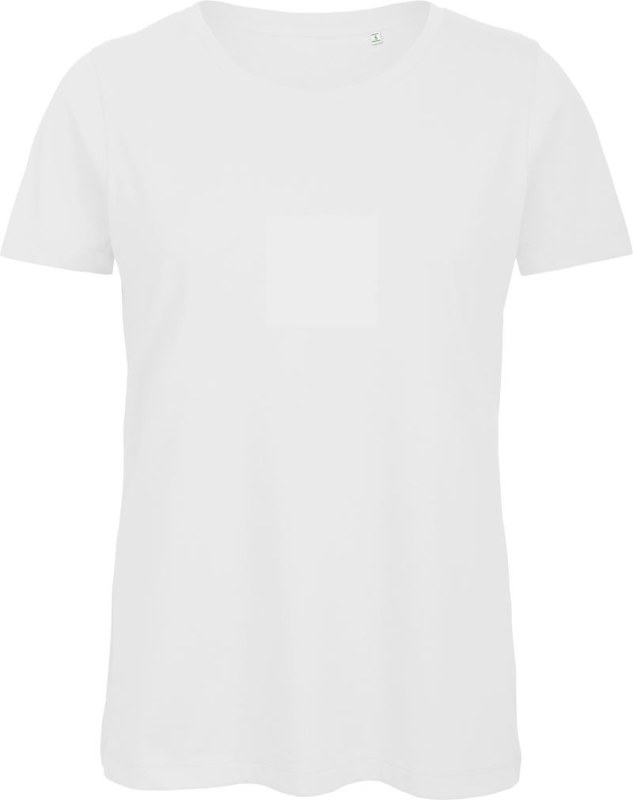 B&C Inspire T /women_° Dámské tričko Medium Fit z&nbsp;bio bavlny 01.TW43 white - Dámské oblečení trika