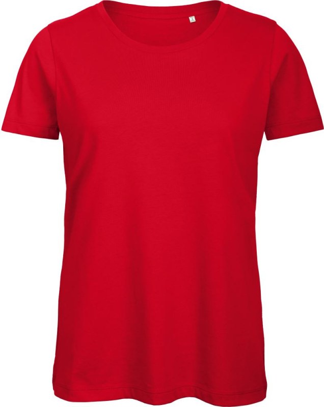 B&C Inspire T /women_° Dámské tričko Medium Fit z bio bavlny 01.TW43 red