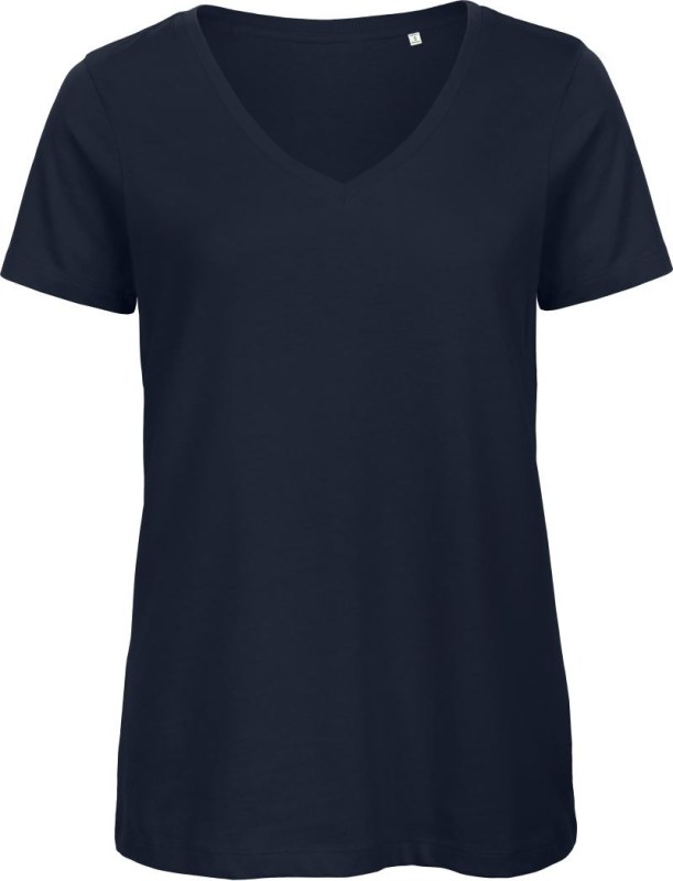 B&C Inspire V T /women_° Dámské tričko s výstřihem do V 01.TW45 navy