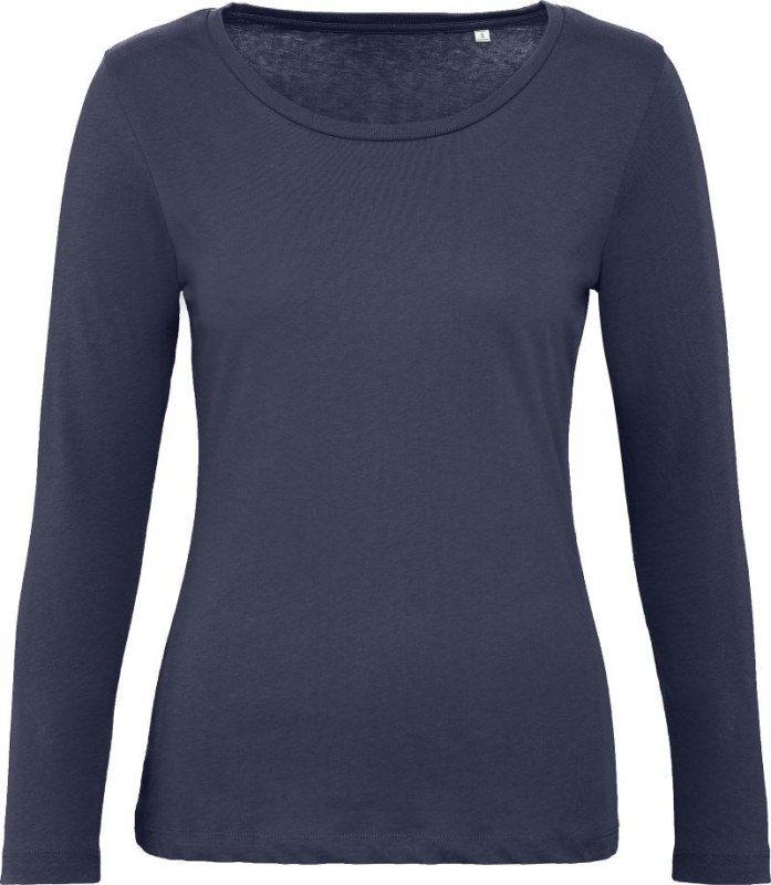 B&C Inspire LSL T /women_° Dámské tričko s&nbsp;dlouhým rukávem 01.TW71 navy blue - Dámské oblečení trika