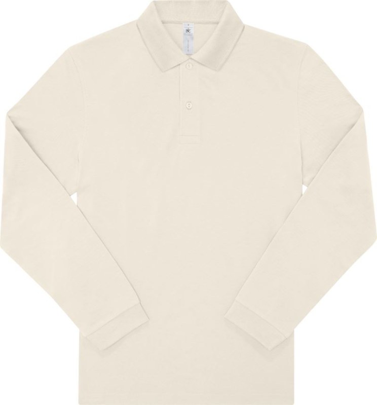 B&C My Polo 180 LSL Piqué polo s dlouhým rukávem 01.U425 off white