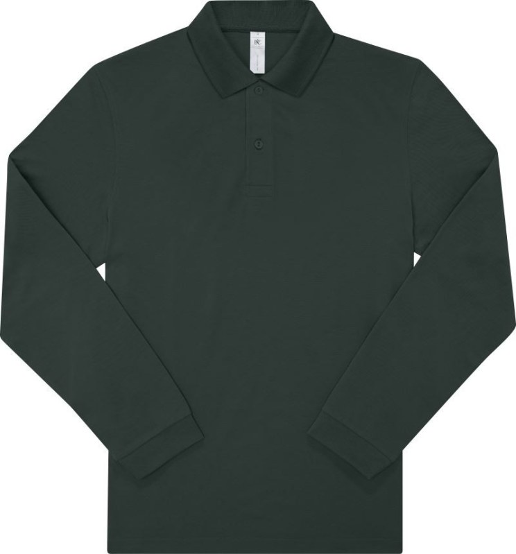 B&C My Polo 180 LSL Piqué polo s dlouhým rukávem 01.U425 dark forest
